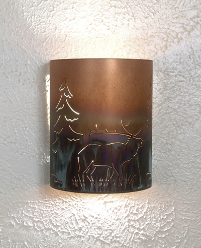 Elk Sconce - Click Image to Close