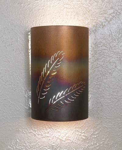 Feather Sconce - Click Image to Close